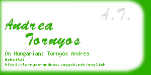 andrea tornyos business card